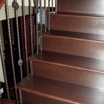 Stained Red Oak Treads