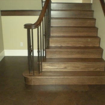 Stained Oak Solid Treads